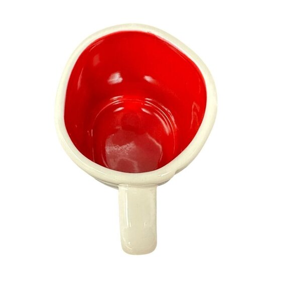 Rae Dunn Mug Valentine Heart Double Sided Large Coffee Cup Ceramic Magenta Red - Picture 3 of 8